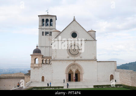 Italien, Umbrien, Assisi, Basilica di San Francesco (Basilika von St. Francis von Assisi) Stockfoto