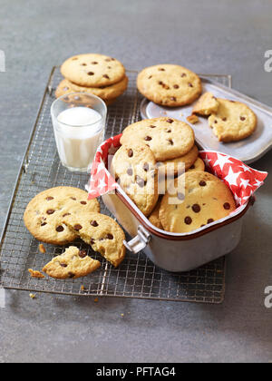 Chocolate Chip cookies Stockfoto