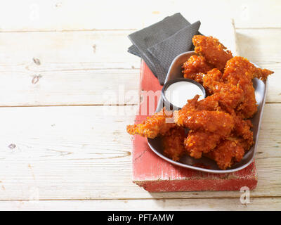 Buffalo Wings (heiße Flügel) Stockfoto