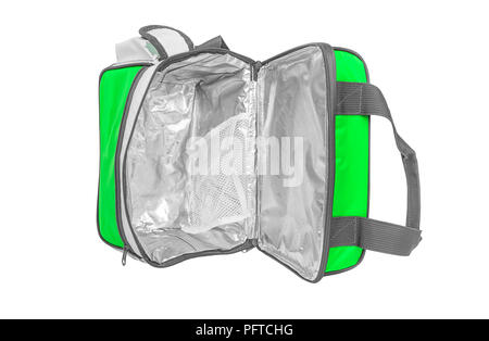 Modische Tasche für Produkte mit termomaterialom Innen. Stockfoto