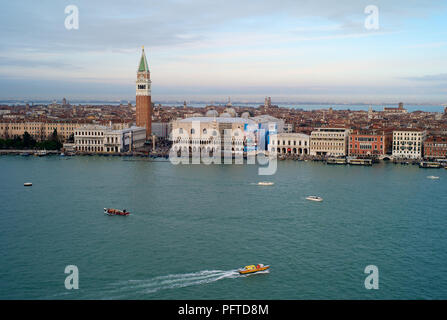 Atemberaubendes Stadtbild von Venedig Vom Glockenturm von San Giorgio Maggiore Aus Stockfoto