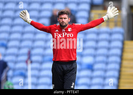 Watford Torwart Ben Foster Aufwärmen vor dem Spiel Stockfoto