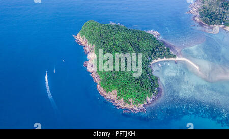 Koh Bon tropischen Insel Luftbilder Thailand Similan Inseln Stockfoto