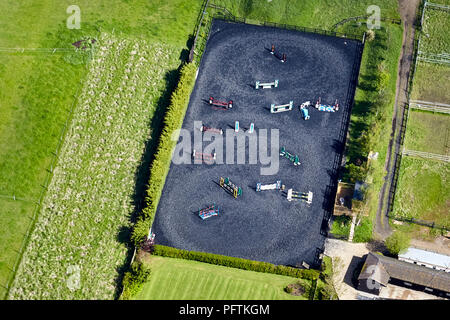 Outdoor Reitschule Layout Stockfoto