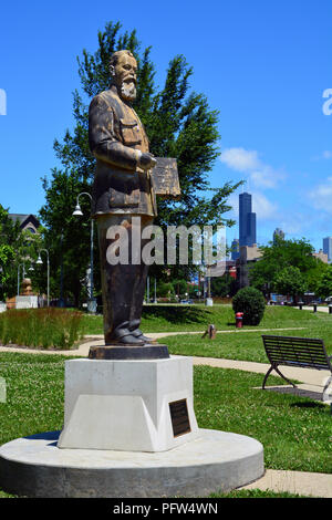 Denkmal für Venustiano Carranza, Führer der konstitutionellen Armee während der Mexikanischen Revolution und Präsident von Mexiko von 1917 bis 1920. Stockfoto