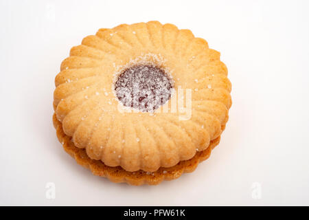 Jammy Dodger Keks Stockfoto