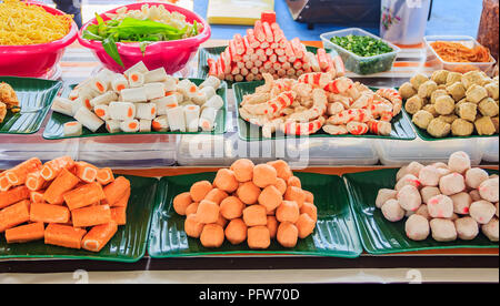 Georgetown Penang Malaysia Street Food Anbieter oder hawker Abschaltdruck Stockfoto