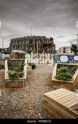 Innere Stadt Christchurch nach Erdbeben Stockfoto