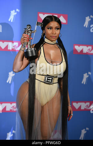 Nicki Minaj besucht die 2018 MTV Video Music Awards in der Radio City Music Hall am 20. August 2018 in New York City. Stockfoto