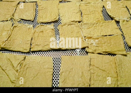 Frische Meeresfrüchte und Fisch. Sekinchan Fischerdorf, Halbinsel Malaysia. Stockfoto