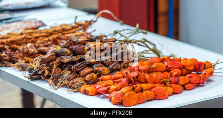 Getrocknete Meeresfrüchte auf dem lokalen Markt, Puerto Montt, Chile Stockfoto