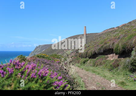 St Agnes Zinnmine Stockfoto