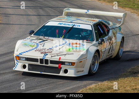 1979 BMW M1 Procar Sport Racer mit Fahrer Leopold von Bayern am Goodwood Festival 2018 von Geschwindigkeit, Sussex, UK. Stockfoto