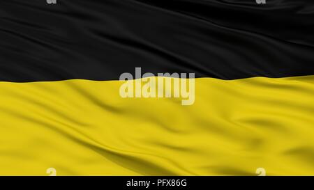 Flagge Namur, Belgien, Detailansicht Stockfoto