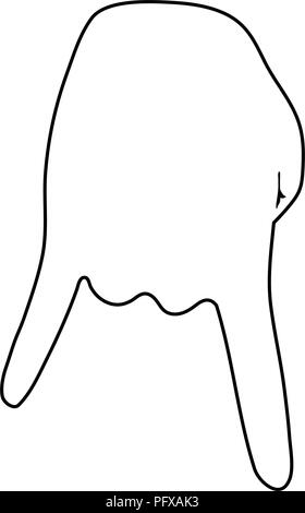 Baseball catcher Geste Symbol. Thin Line Design. Vector Illustration. Stock Vektor