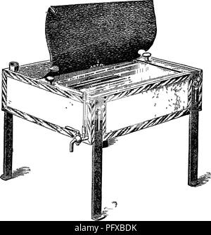 . Bakteriologie und Mykologie von Lebensmitteln. Essen. Sterilisation von FILTRITION 127 caogulatcd, usw. Solche gefunden worden, der Fall zu sein, wie an anderer Stelle erwähnt. Mit der intermittierenden Methode das Material für Zwanzig bis dreißig Minuten an drei aufeinanderfolgenden Tagen beheizt wird. Am ersten Tag der vegetativen Zellen werden getötet. Heizung am zweiten Tag werden die vegetativen Zellen, die von Sporen, die durch die Heizung ist der erste Tag vorbei gekommen sind, zu zerstören. Am dritten Tag des Prozesses ist einfach überprüft.. Abb. 40 âBath für die Sterilisation bei niedrigen Temperaturen (Inspissator). Inspissator. Einige medja, die uns Stockfoto