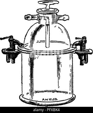 . Bakteriologie und Mykologie von Lebensmitteln. Essen. Abb. 22.- Rechtschreibfehler Nowy Gläser. unbestimmte Zeit und sind luftdicht. Wenn Sie geimpft werden Sie in einem Wasserbad bei 55 °C geschmolzen werden kann die Probe Intro werden - mittels einer sterilen Pipette produziert. Die Vaseline kann dann über eine Flamme den massiven Stopfen zu reformieren beheizt werden. Das Rohr kann dann in den Inkubator gelegt werden. Um einen Teil der Kultur zu entfernen, einer sterilen Pipette versiegelte (Kapillare) ist durch den Stopfen Schub. Dies kann gebrochen werden, indem das Ende gegen die Unterseite des Rohrs nach, die einen Teil der Kultur entfernt werden kann. B Stockfoto