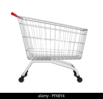 Warenkorb isoliert Stockfoto