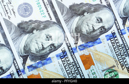 Hundert Dollar. Close Up. Stockfoto