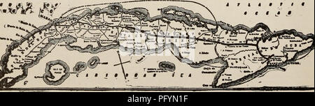 . Der Kuba zu überprüfen. Kuba -- Zeitschriften.  Ein Korridor, Hotel Camaguey.. Karte von Kuba Eisenbahn. Bitte beachten Sie, dass diese Bilder sind von der gescannten Seite Bilder, die digital für die Lesbarkeit verbessert haben mögen - Färbung und Aussehen dieser Abbildungen können nicht perfekt dem Original ähneln. extrahiert. Munson Steamship Line. New York: Munson Steamship Line Stockfoto