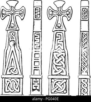 . Die Victoria Geschichte der Grafschaft von Lancaster;. Natural History. Eine GESCHICHTE VON LANCASHIRE die Analogie des Halton kreuz und andere gibt eine bereits Norman Datum, die durch die Erwähnung der Kirche von diesem Ort im Domesday Book geholfen wird. Herr Taylor glaubt, dass ein Kreuz aus Simonswood, die nicht gefunden werden, kann vorab wurden - Norman.' In der Ostwand des Ormskirk Kirche ist Teil einer Querwelle, die freiliegende Seite zeigt zwei menschliche Figuren Seite an Seite. An der Manchester Kathedrale, in der Bibliothek, ist eine bekannte Skulpturen aus Stein, geglaubt zu werden - Norman Datum, auf dem die inscri Stockfoto