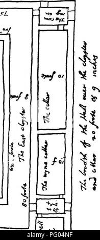 . Die Victoria Geschichte der Grafschaft von Bedford. Natural History. Eine GESCHICHTE VON BEDFORDSHIRE diese Position seit ein paar Jahren. Es kann sich auch um einen Teil der Grabanlage von der Gründerin, Rohesia de Beauchamp, obwohl natürlich der später als die von ihrem Tod. Ein Abfluss ist entdeckt worden, die nach der Stream aus dem süd-westlichen Winkel der Gebäude und die rere dorter muss an dieser Stelle gestanden haben. Die Küche muss in der Nähe der süd-westlichen Winkel gestanden haben, aber den achtzehnten Jahrhunderts Bauherren alle Spuren, die geblieben sein können, zerstört haben. Die Südwand der Kirche existiert noch einige Hei Stockfoto