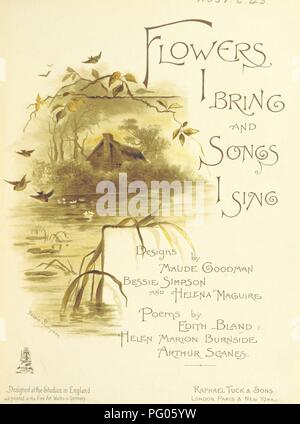 Bild aus Seite 5 der "Blumen, die ich bringen und Songs, die ich singen ... Gedichte von E.Fad, H. M. Burnside, A. Scanes'. Stockfoto