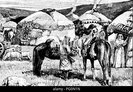 . Vom Nordpol zum Äquator: Studien des wilden Lebens und Szenen in vielen Ländern. Das Verhalten der Tiere; Vögel; Tundren; Ethnologie; Vögel. 478 FEOM NORDPOL UND ÄQUATOR. Männer, und erfordern häufig die Aufmerksamkeit von mindestens zwei, und nicht selten von drei während des Prozesses werden alle Melken ist von den Frauen erledigt.. Bitte beachten Sie, dass diese Bilder sind von der gescannten Seite Bilder, die digital für die Lesbarkeit verbessert haben mögen - Färbung und Aussehen dieser Abbildungen können nicht perfekt dem Original ähneln. extrahiert. Brehm, Alfred Edmund, 1829-1884; Thomson, Margaret R., tr; Thomson, J. Arthur (Jo Stockfoto