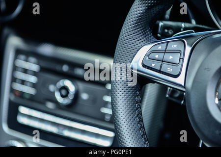 Auto Lüftung und Klimaanlage - Details und Kontrollen der modernen Auto. Stockfoto