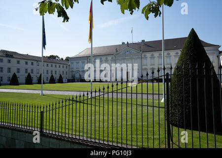 Fotografie des Schloss Bellevue in Berlin. Stockfoto