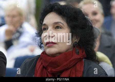 Berlin, DEU, 29.08.2010: Portrait Ulla Unseld-Berkéwicz, Herausgeber und Autor der Herausgeber Suhrkamp (Deutschland) bei der Eröffnung des Sommer Festival der literarischen Collouium Berlin 2010 Stockfoto