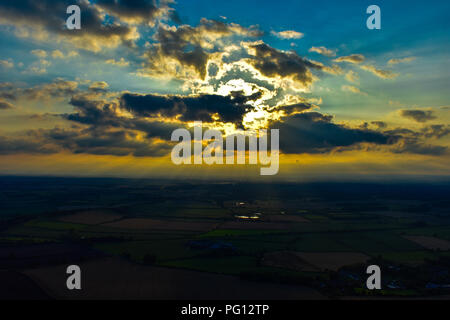 Roseberry Topping am Abend Stockfoto