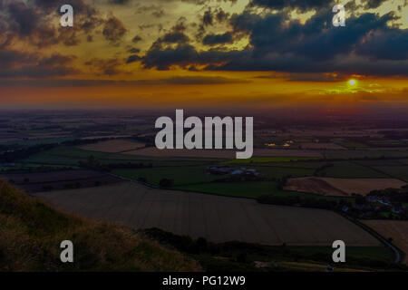 Roseberry Topping am Abend Stockfoto