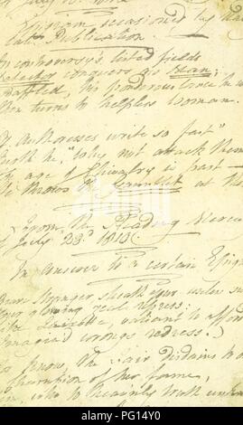 Bild von Seite 8 Der "Briefe an die Fremden in der Lesung. Durch Melder. [Eine Antwort zu "Der Fremde im Lesen, in einer Reihe von Briefen, von ein Reisender an seinen Freund in London" von John Mann.] MS. Hinweis "durch die Briten 0041. Stockfoto