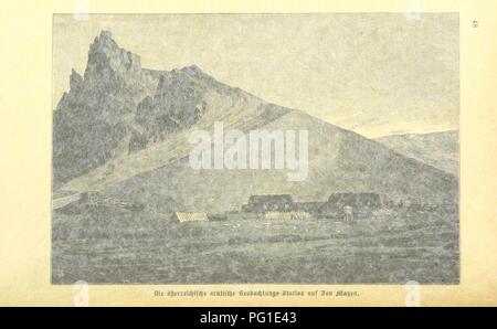 Bild von Seite 56 der "Jan Mayen und die österreichischen arktische Beobachtungsstation... Nach den Aufzeichnungen... des Leiters... C. von Wohlgemuth... Mit... einer Karte'. Stockfoto