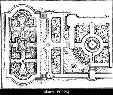 . Amerikanische Gärten;. Gärten; Gartenbau. "THUis", Cotttt SecnartrsiJiUe, W.J. Die Fa. Carrf. re fif Hastings, Architekten. Platte-XCVII. Die unteren Garten ein Herr Wilson Eyre, Jr., arachiten; ct. Bitte beachten Sie, dass diese Bilder sind von der gescannten Seite Bilder, die digital für die Lesbarkeit verbessert haben mögen - Färbung und Aussehen dieser Abbildungen können nicht perfekt dem Original ähneln. extrahiert. Lowell, Kerl, 1870-1927, hrsg. Boston, Bates und Guild Firma Stockfoto