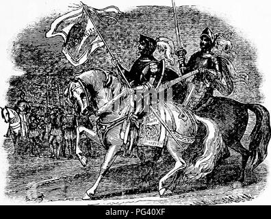 . Eine Geschichte der Percheron Pferd: mit bisher unveröffentlichten Daten über den Ursprung und die Entwicklung der modernen Art der schweren Zug, von authentischen Dokumenten, Aufzeichnungen und Manuskripte in den nationalen Archiven der französischen Regierung ausgearbeiteten, zusammen mit einer detaillierten Beschreibung der Einführung und Verbreitung der Rasse in den Vereinigten Staaten, auf die sich ein Symposium reflektiert die Ansichten der führenden zeitgenössischen Importeure und Züchter berühren die Auswahl, Fütterung und allgemeine Verwaltung der Hengste, Zuchtstuten und Fohlen angehängt wird. Percheron Pferd. Entfaltung der SAOREID Stockfoto