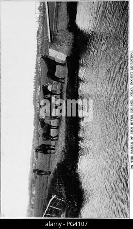 . Eine Geschichte der Percheron Pferd: mit bisher unveröffentlichten Daten über den Ursprung und die Entwicklung der modernen Art der schweren Zug, von authentischen Dokumenten, Aufzeichnungen und Manuskripte in den nationalen Archiven der französischen Regierung ausgearbeiteten, zusammen mit einer detaillierten Beschreibung der Einführung und Verbreitung der Rasse in den Vereinigten Staaten, auf die sich ein Symposium reflektiert die Ansichten der führenden zeitgenössischen Importeure und Züchter berühren die Auswahl, Fütterung und allgemeine Verwaltung der Hengste, Zuchtstuten und Fohlen angehängt wird. Percheron Pferd. . Bitte beachten Sie, dass die Stockfoto