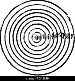 . Die Elemente der Forstwirtschaft: entwickelt, um Informationen über die Pflanzung und Pflege von Bäumen für Ornament oder Gewinn- und geben Anregungen für die Gestaltung und Pflege von Wäldern, mit Blick auf die Sicherung der größte Vorteil für die längste Zeit, besonders auf die Wünsche und Bedingungen der Vereinigten Staaten angepasst zu leisten. Die Wälder und die Forstwirtschaft. Die Gewinnung von Bates von Tree-Growth. 81. Unter sorgfältiger Verwaltung und sehr erhebliche am Ende der ernannt. 288. Zur Veranschaulichung der Preise dieser zu steigern, werden wir annehmen, dass die Jahresringe des Wachstums in einem Baum gleich wi Stockfoto