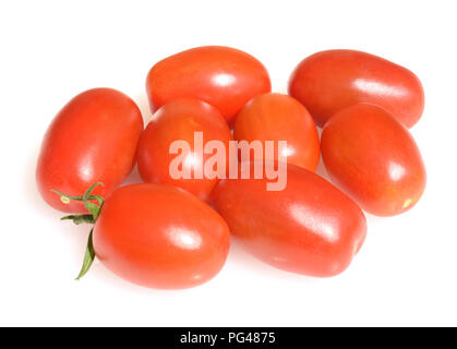 Pflaumentomate, Pflaumen-Buschtomate, Ravello, Tomate, Lycopersicon esculentum, Stockfoto