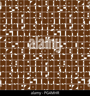 Geometrische abstrakte nahtlose Muster Hintergrund. Bunte Formen von Kurven und Kreise. Quadratische Komposition, modernen Trend Design Stockfoto