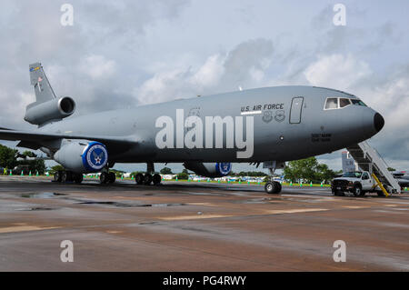 McDonnell Douglas KC-10 Extender, USAF Lufttanker beim Royal International Air Tattoo, RIAT, RAF Fairford, Großbritannien Stockfoto