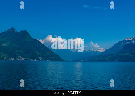 Luzern, Schweiz, 25. Mai 2016, Starten Reise am Vierwaldstättersee, einen Tag, © Peter SPURRIER Stockfoto