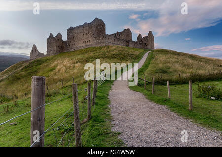 Ruthven Barracks, durch das Dorf von Kingussie im Schottischen Hochland, sind die besten der vier Kasernen von Marshall Wade errichtet und erhalten Stockfoto