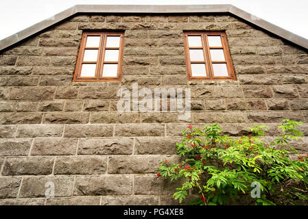 Traditionelles Steinhaus in Reykjavik, Island Stockfoto