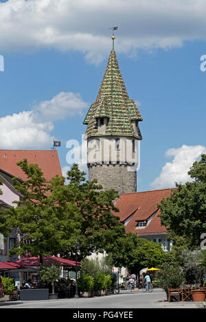 Grüner Turm (grüner Turm), Ravensburg, Baden-Württemberg, Deutschland Stockfoto