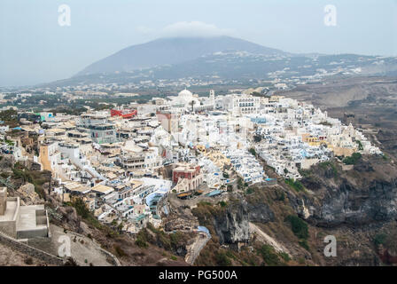 Santorini Fira Stockfoto