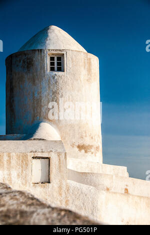 Santorini Imerovigli alte Windmühle Stockfoto