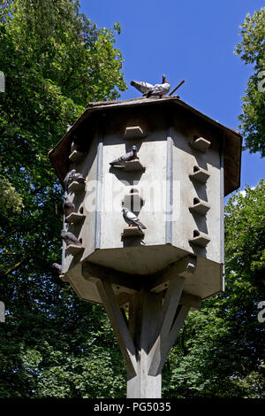 Taubenschlag in der Altstadt, Ravensburg, Baden-Württemberg, Deutschland Stockfoto