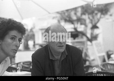 Die Russisch-amerikanische Dichter Joseph Brodsky auf Capri im Jahre 1990. Stockfoto